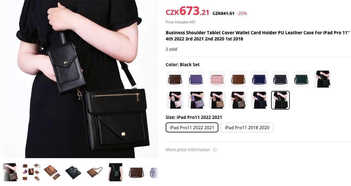 brašna pro iPad Pro 11" - 2