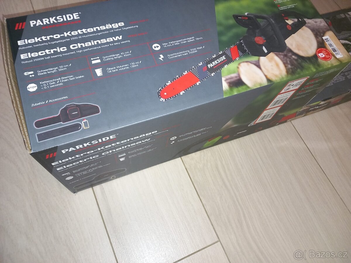 Prodám novou elektrickou řetězovou pilu Parkside performance - 2