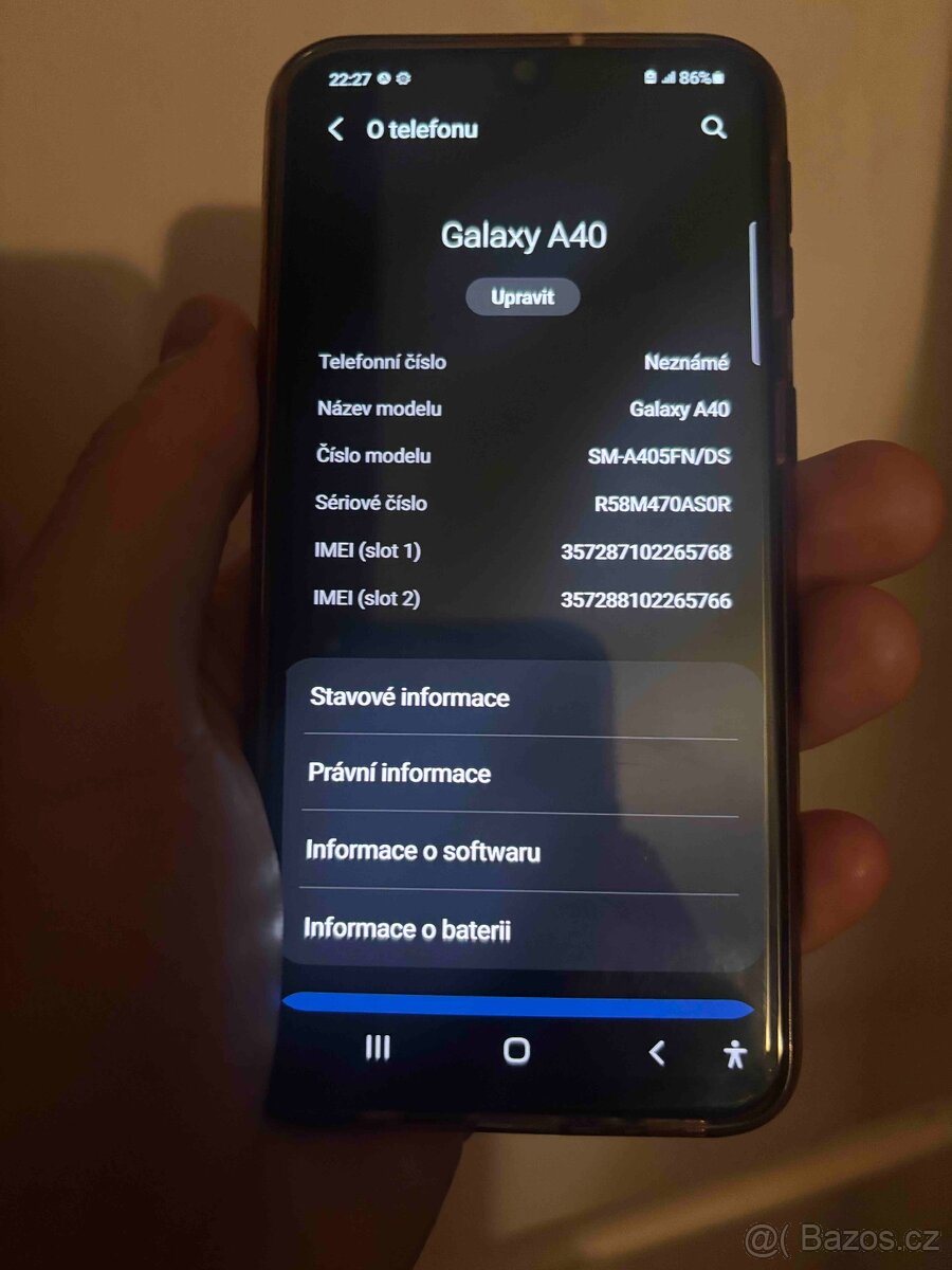 Prodám Samsung Galaxy A40 - 2