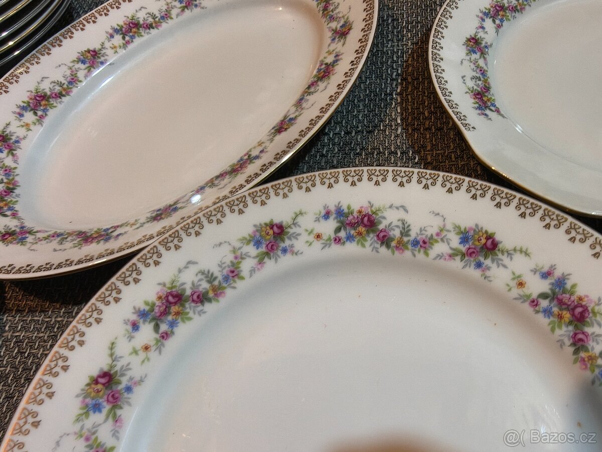 sada talířů - porcelánka MZ - 2