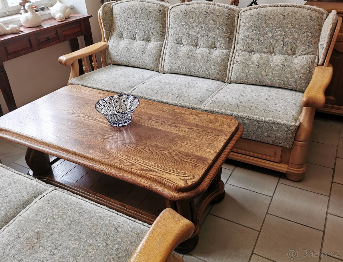 RUSTIKÁLNÍ SEDACÍ SOUPRAVA 3+2 - 2