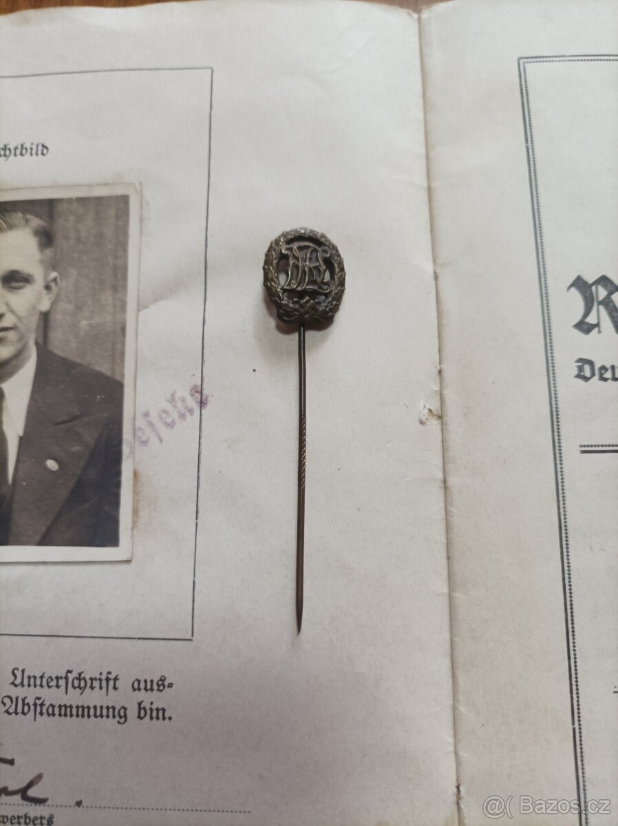 Odznak, miniatura DRL (bronz) + knížka - 2