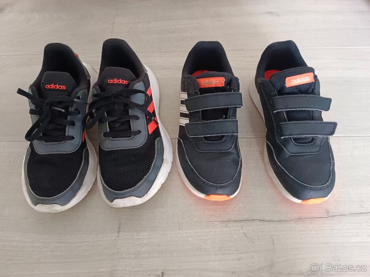 2x dětské Adidas boty - 34 vel. - 2