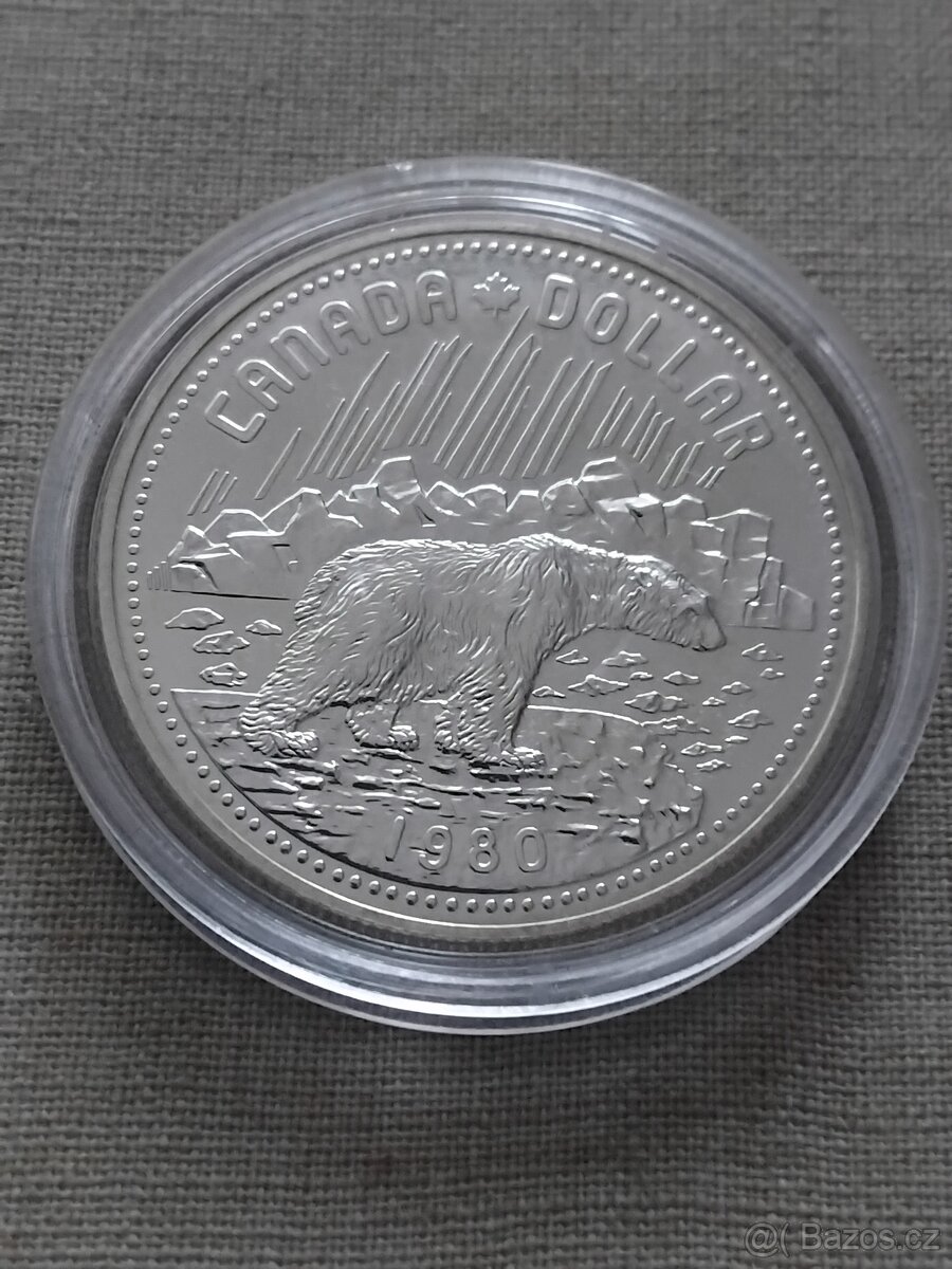 1 Dollar Canada 1980 stribro - 2