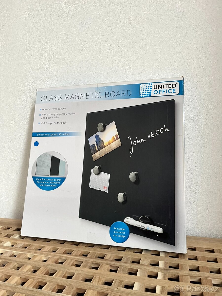 Sklenená magnetická černá tabule - 2