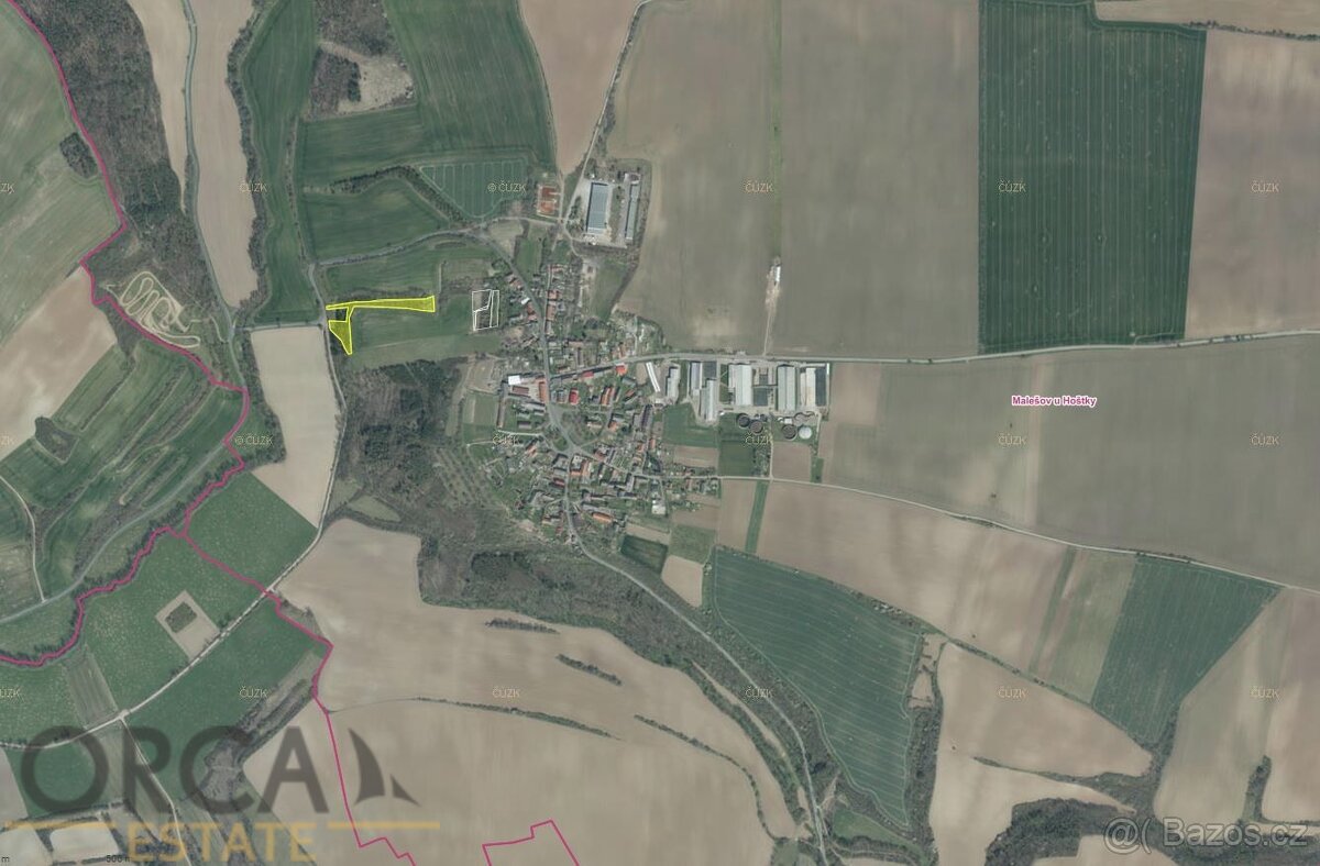 Spoluvlastnický podíl 828 m2 na pozemku v k.ú. Malešov u Hoš - 2