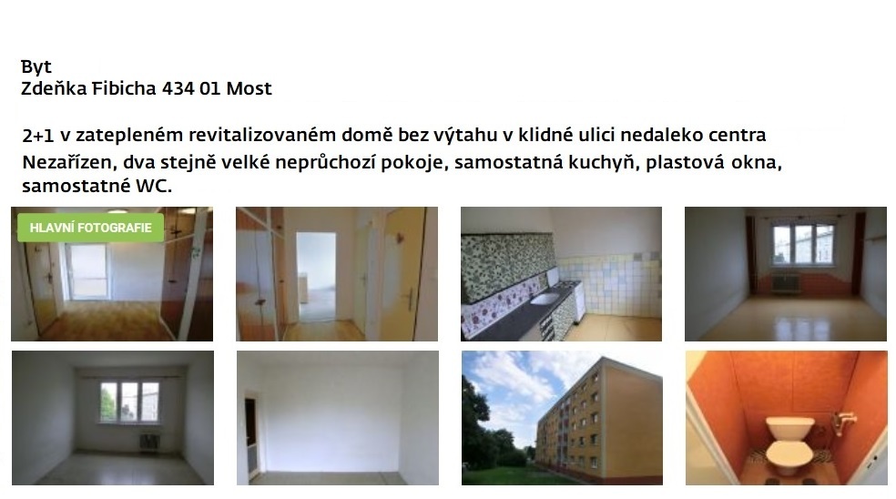 Byt 2+1, 54m2 Zd. Fibicha, bl. 314 v Mostě - 2