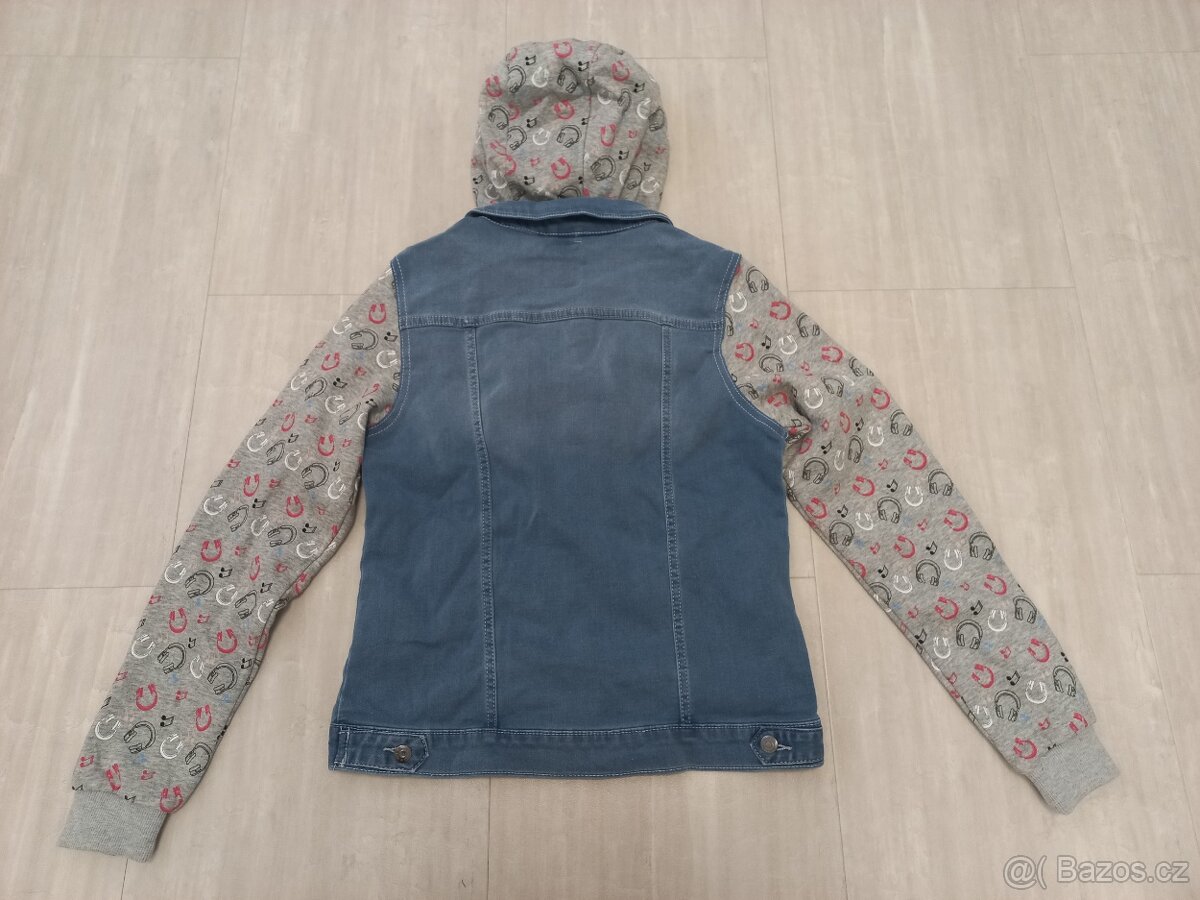 Džínova bunda - mikina Pepperts vel. 152/158 - 2