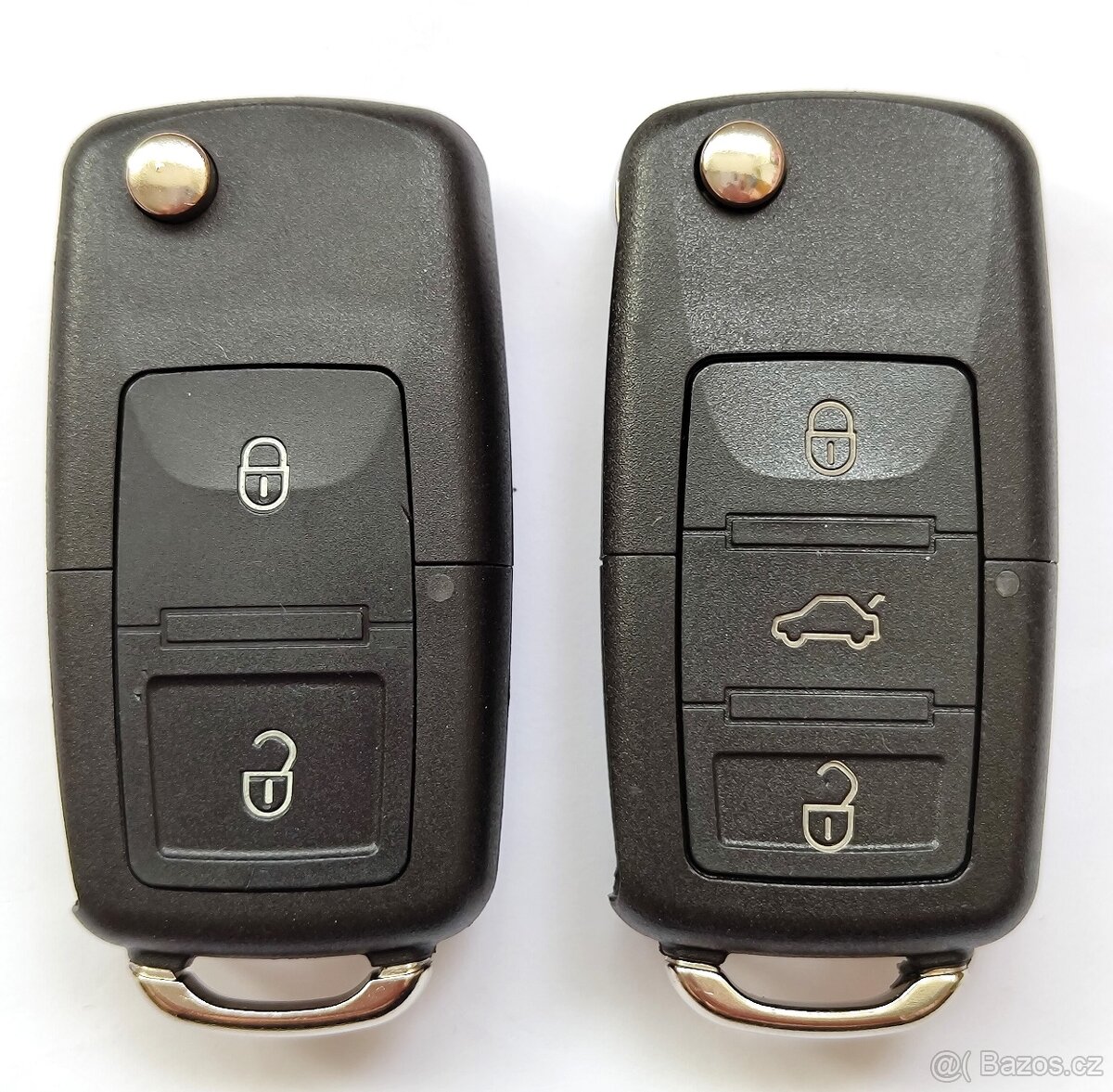 Klíč Škoda Volkswagen Seat 2 / 3 tlačítka. Cena za 1 kus = - 2