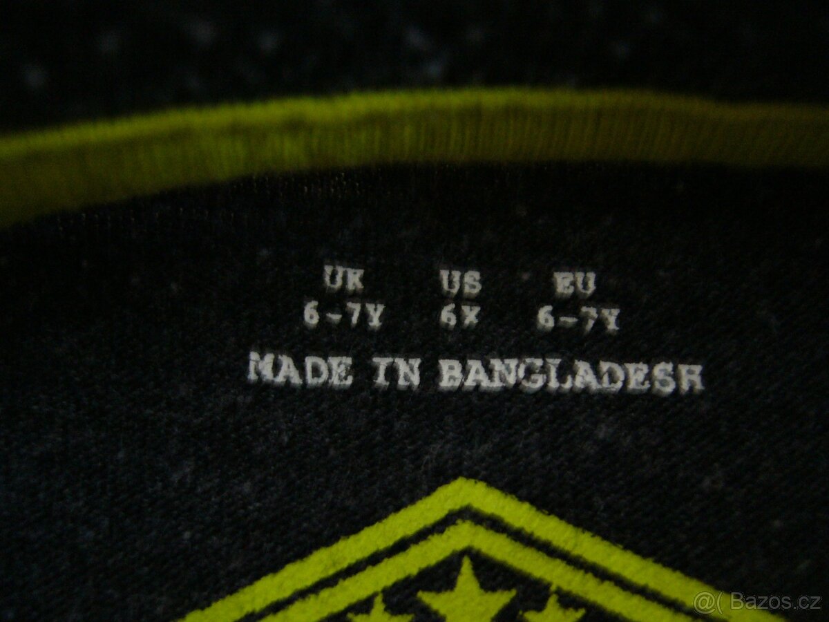 Chlapecké triko černé 6-7let (vel.122) - 2