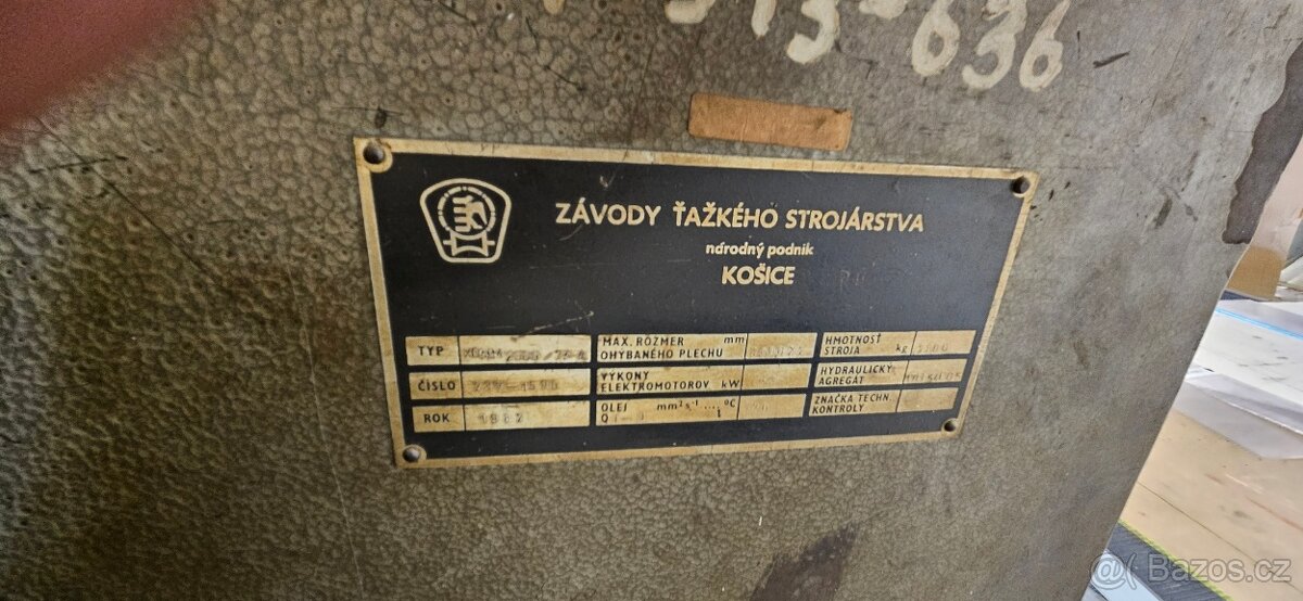 Hydraulické ohýbačky 2m - 2