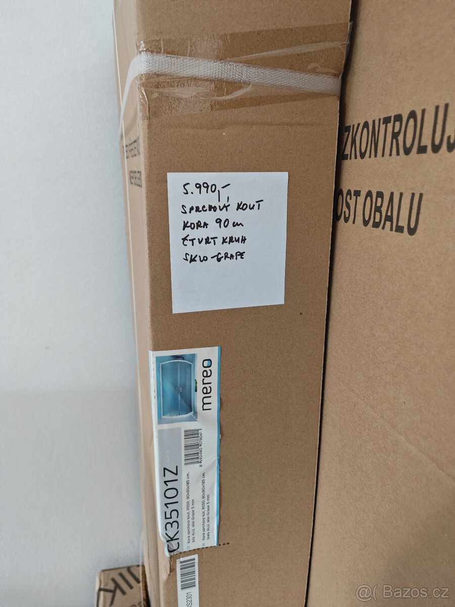 KORA sprchový kout čtvrtkruh 90x90x185cm grape - 2