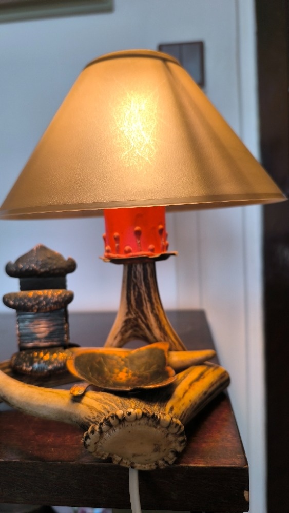 Stolní lampa z paroží - 2