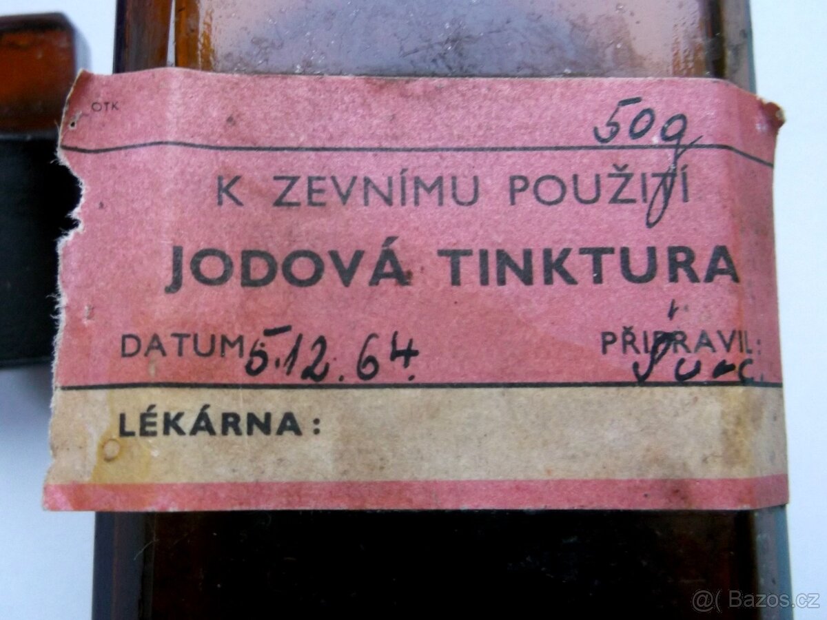 Stará lékovka z 5.12.1964 - 2