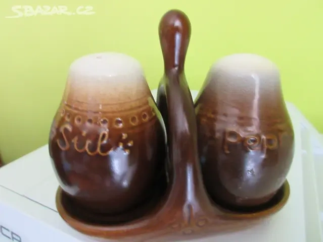 Slánka, cukřenka, džbán, lázeňské pítko - keramika. - 2