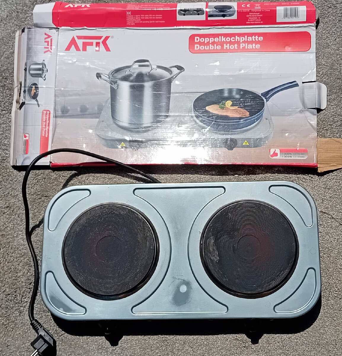 Elektrický vařič 2 plotýnky 2000w - 2