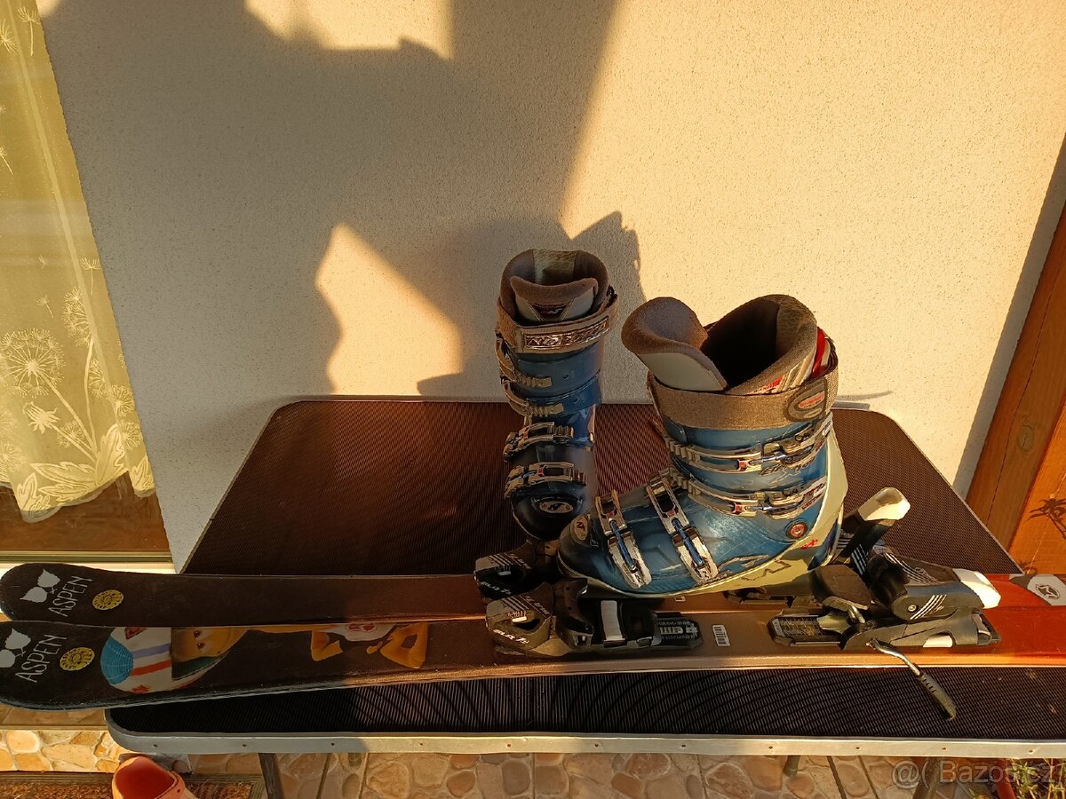 Dětské lyže ASPEN 130cm + 2xboty + helma - 2