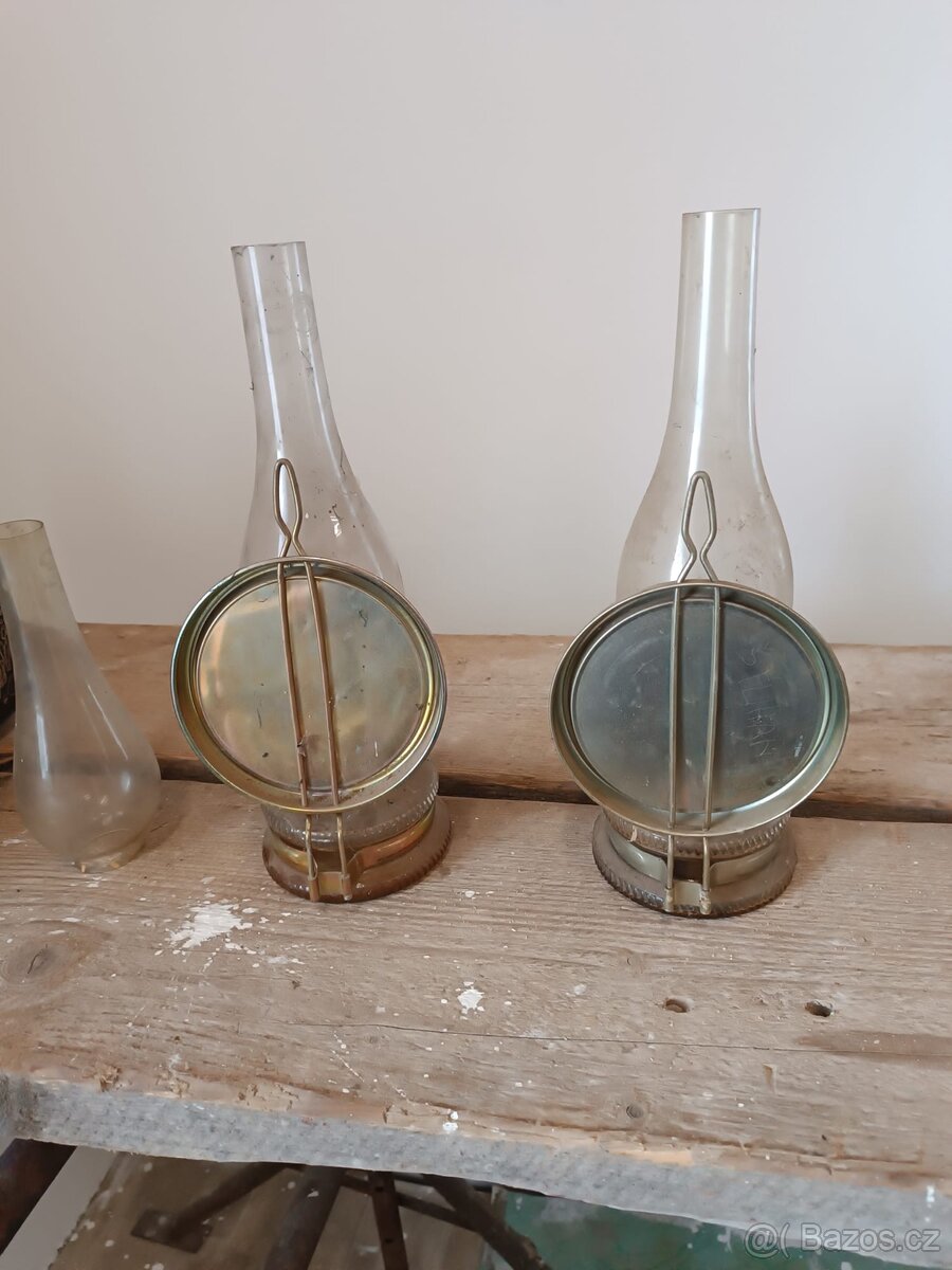 Petrolejové lampy se zrcadlem - 2