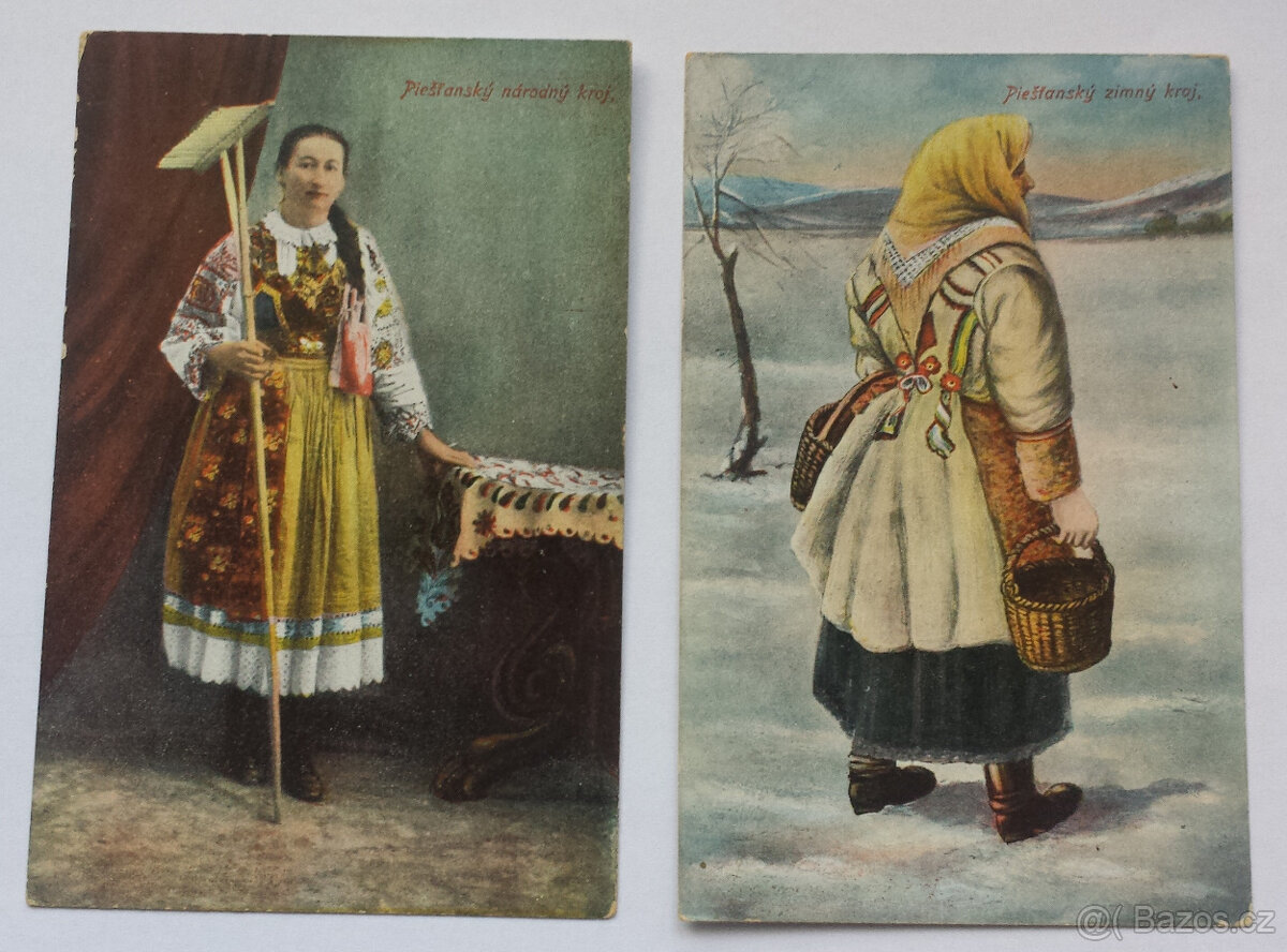 prodám Černobílé i kolorované pohlednice Piešťan a jiné - 2