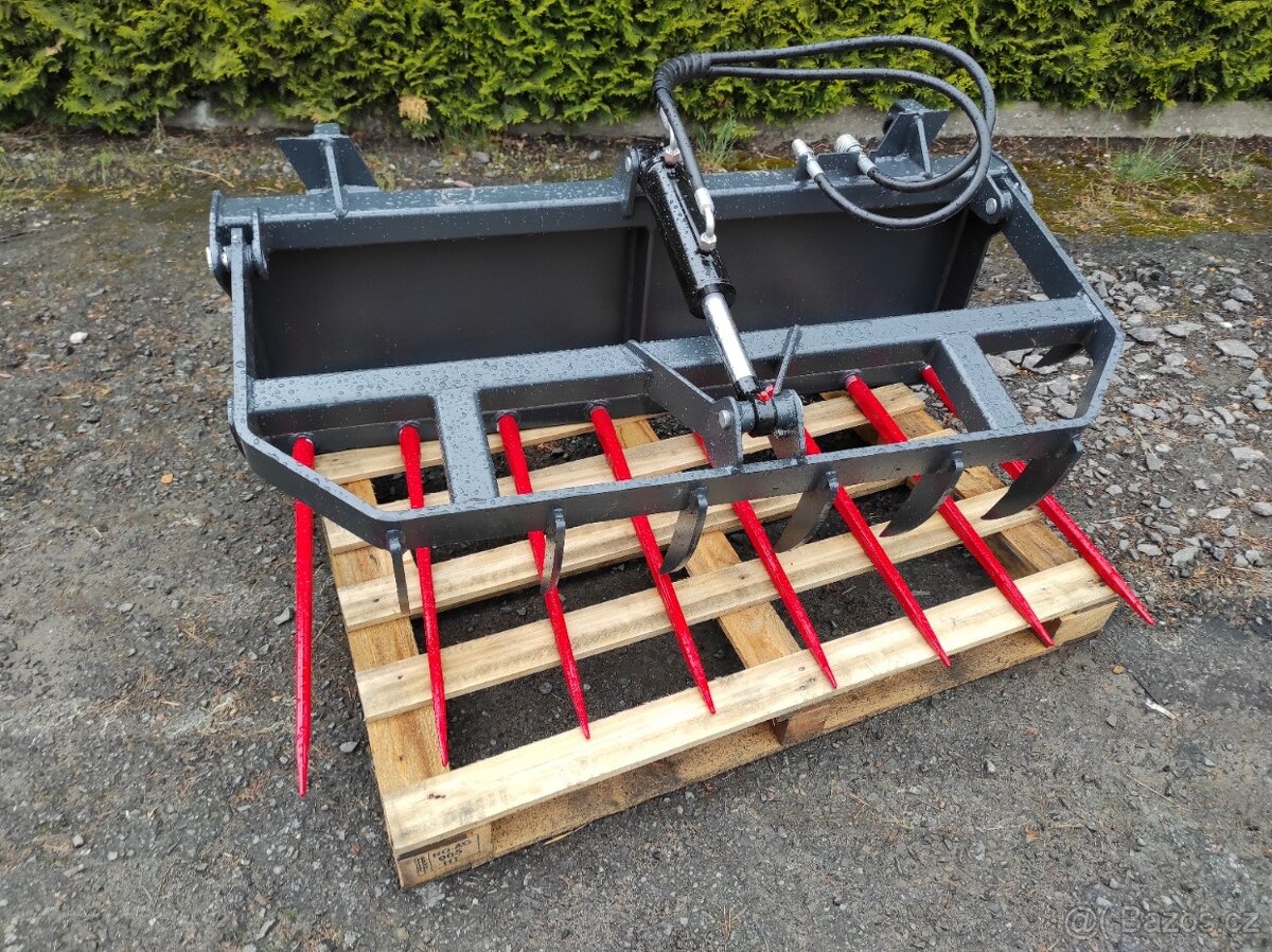 Napichovací vidle s přidržovačem MINI 140cm , euro - 2