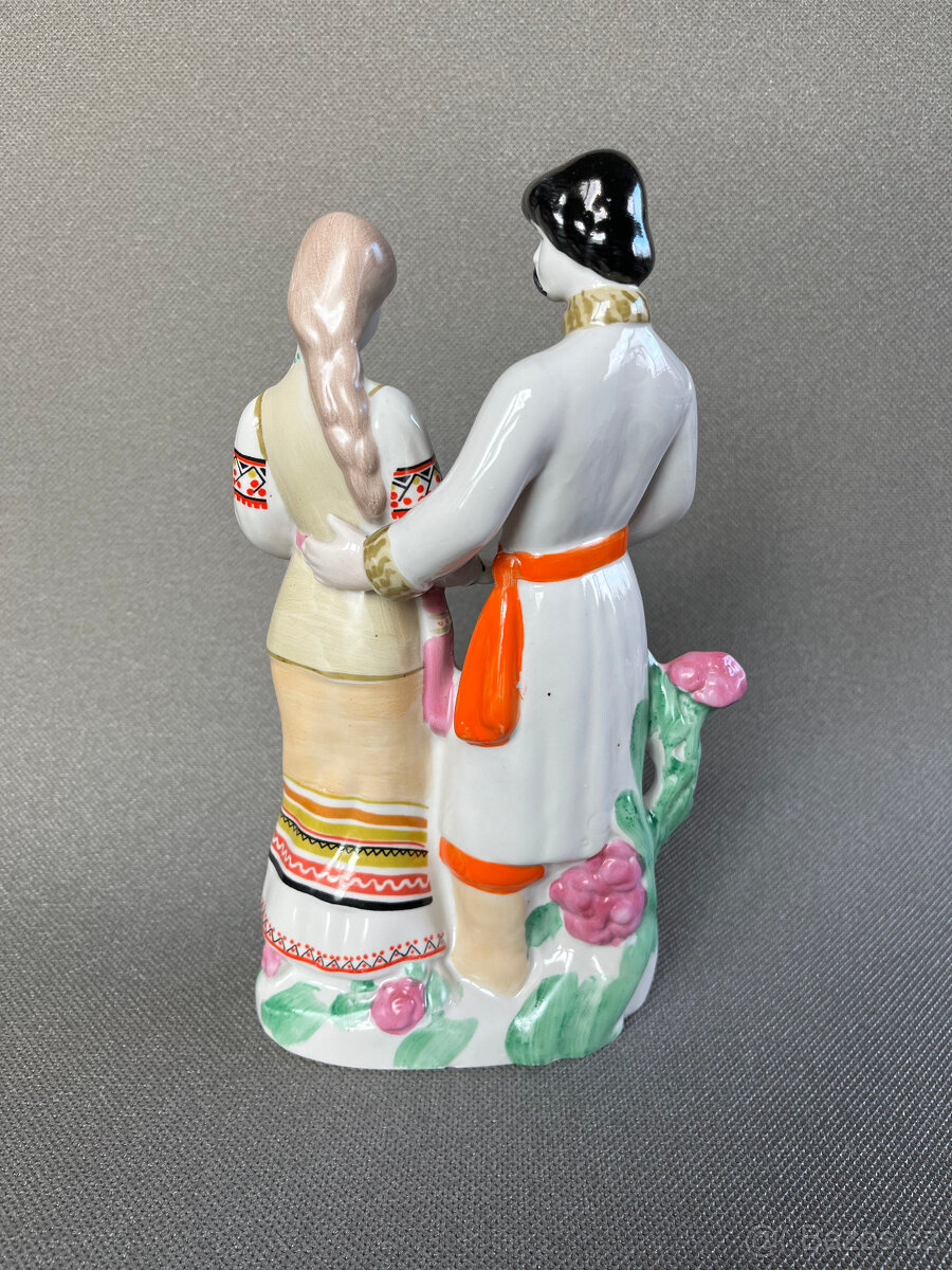 Sousoší Zamilovaný pár 25 cm, Polonne USSR - 2