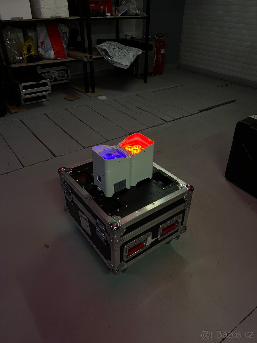 💡 Battery PAR LED 6×18W RGBAW+UV vč. case – na prodej 💡 - 2