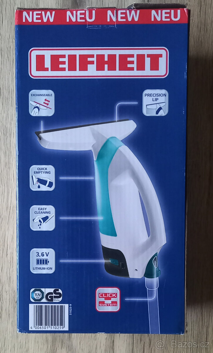 Leifheit čistič oken - nový , model 51025-9 - 2