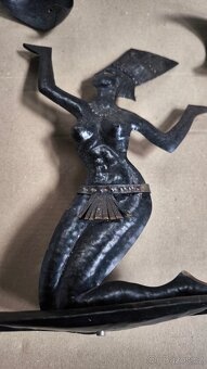 Starožitný plechový svícen - 2