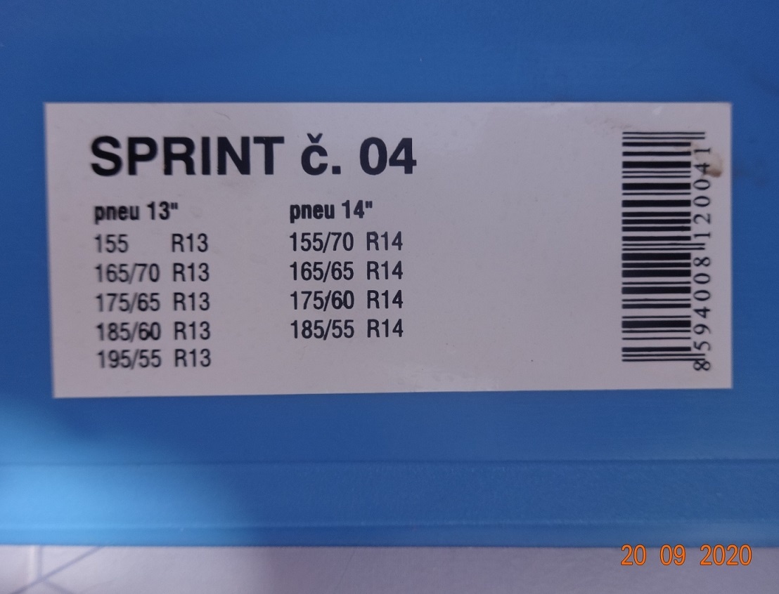 Sněhové řetězy SPRINT č. 4 - vyrobeno v ČR - 2