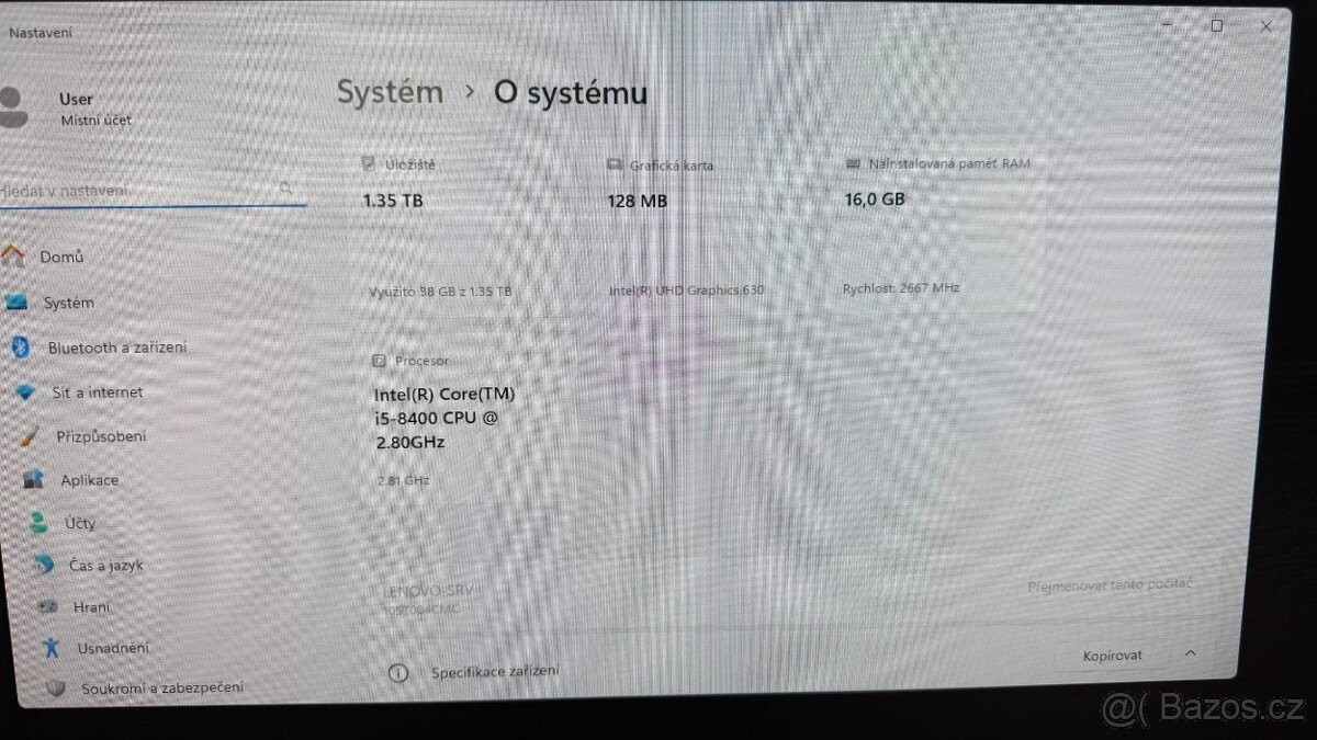 Lenovo Think Centre M720S i5 8400,RAM16GB,1,5TB, W11, WiFi - 2