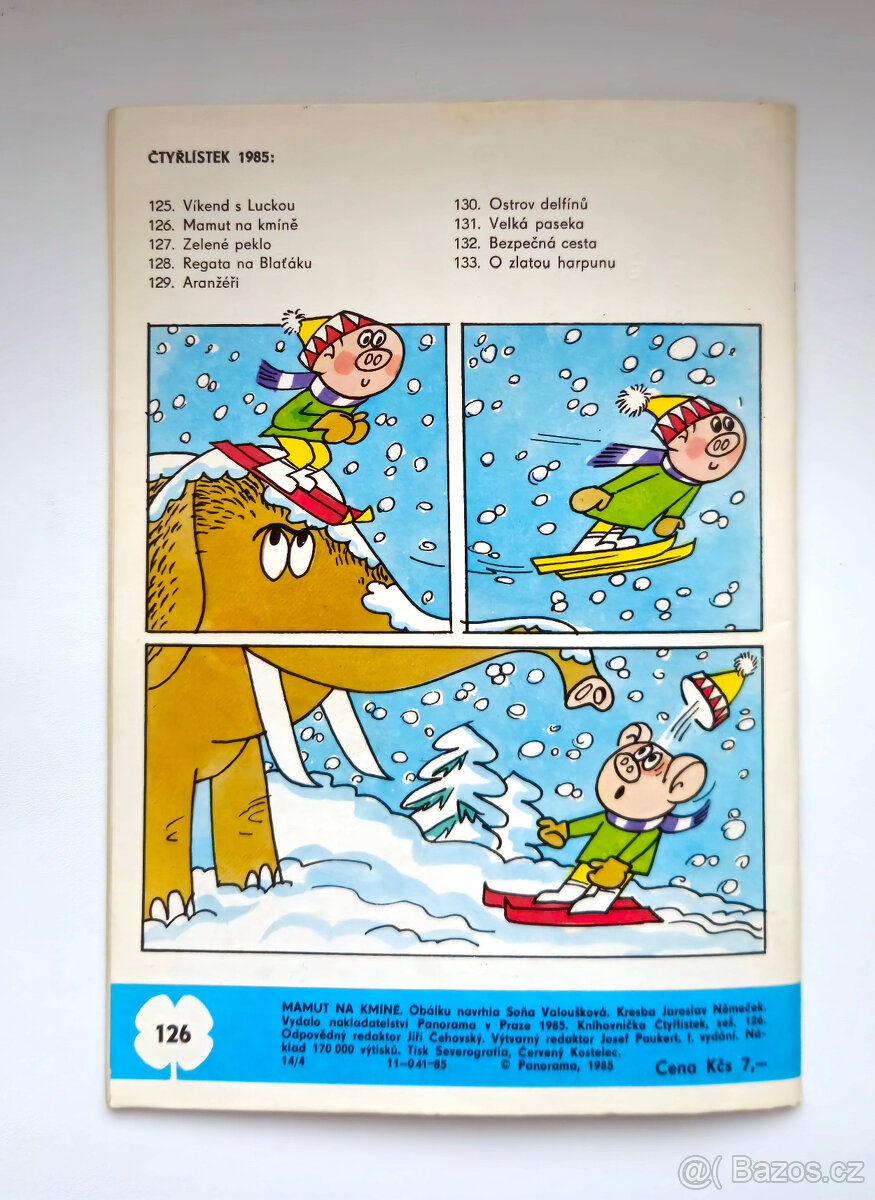 Čtyřlístek č. 126 - Mamut na kmíně - Original - 2