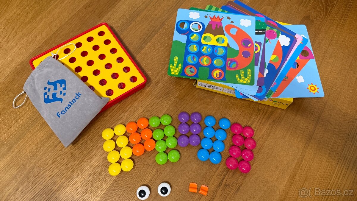 Fansteck button idea, vzdělávací knoflíková mozaika - 2