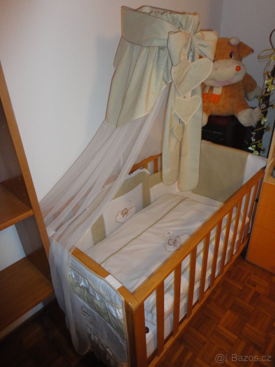 Dětská buková postýlka - 2