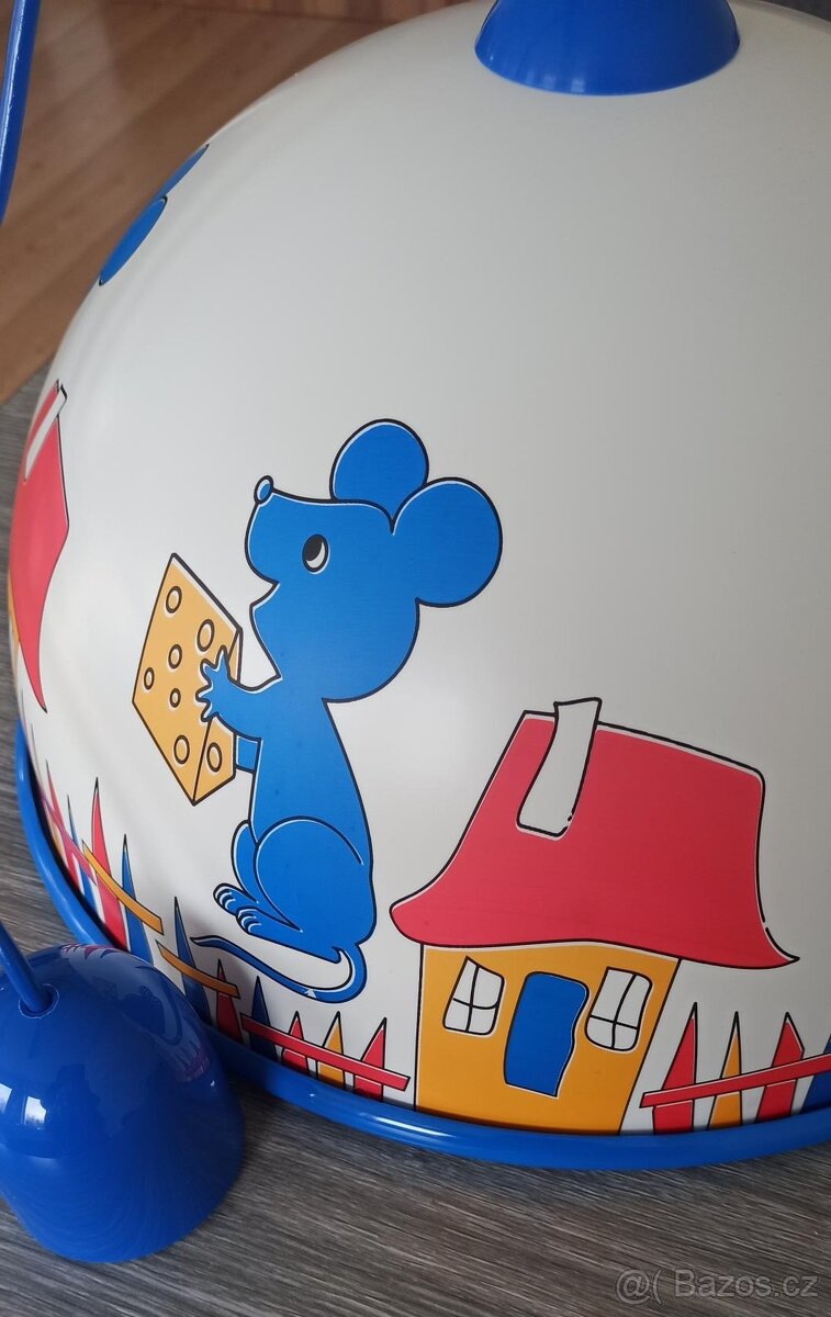 DĚTSKÝ LUSTR - MODRÁ MYŠ - 2