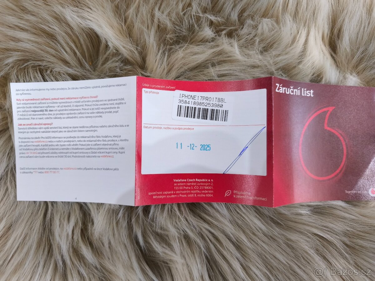 Apple iPhone 17 Pro 1TB záruka 24 měs - 2