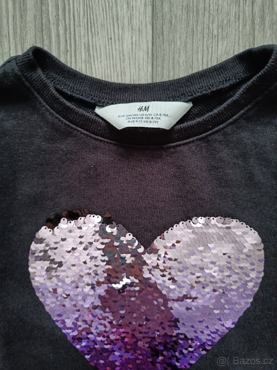 Mikinové šaty vel. 134/140 - 2