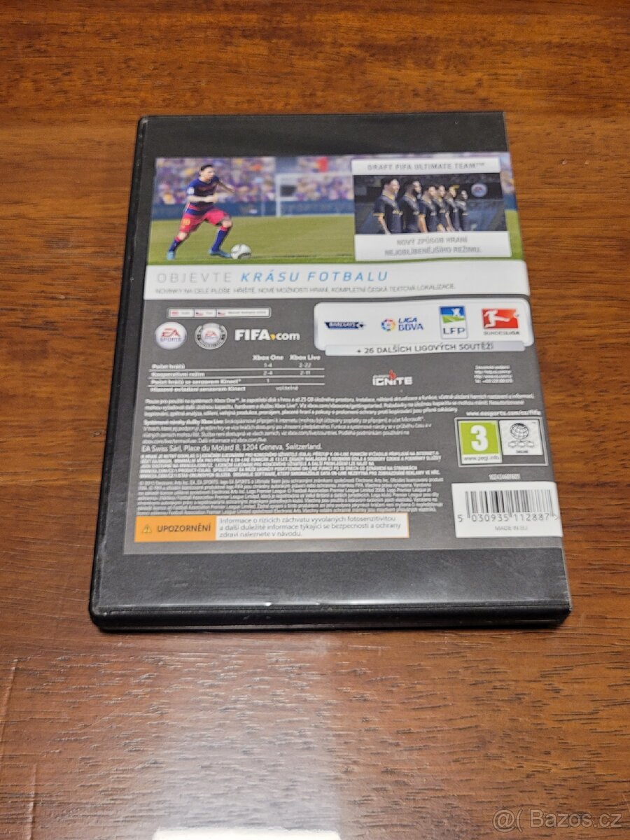 Hra XBOX ONE, FIFA 2016 ve velmi dobrém stavu. - 2