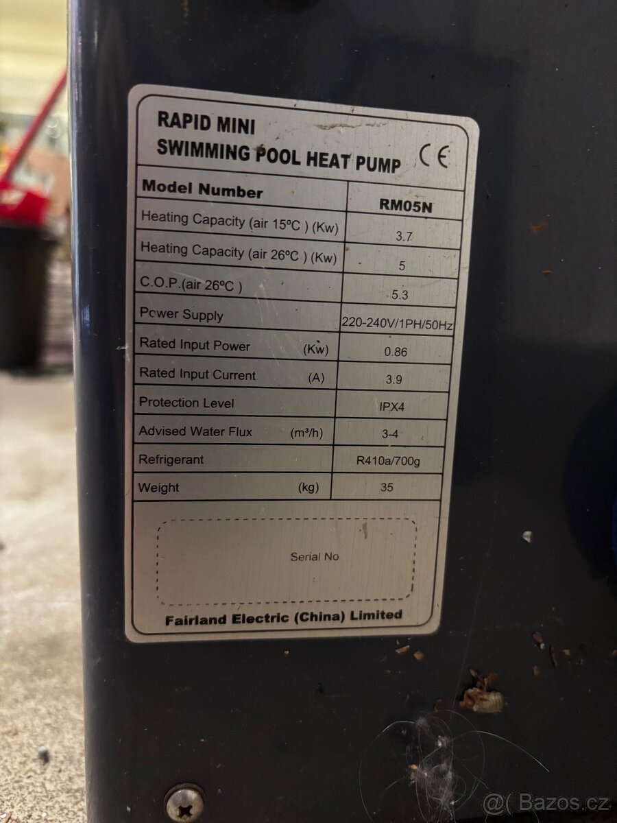 Tepelne cerpadlo - Rapid Mini - RM05N, 5 kW - 2