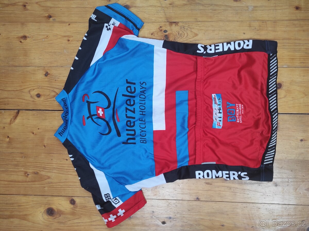 Cyklistický dres pro děti, s dlouhým zipem. - 2