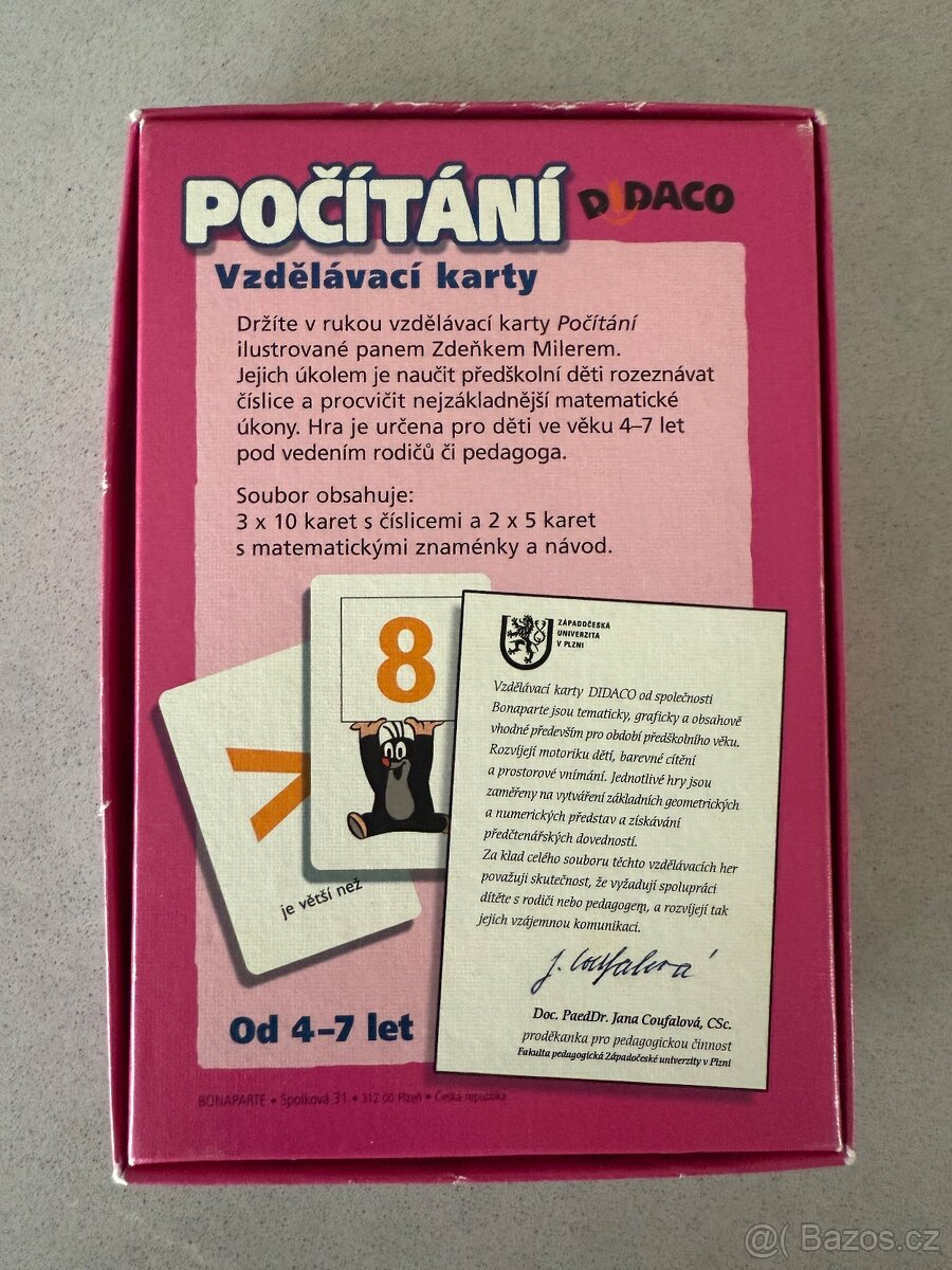 Počítání - vzdělávací karty - 2