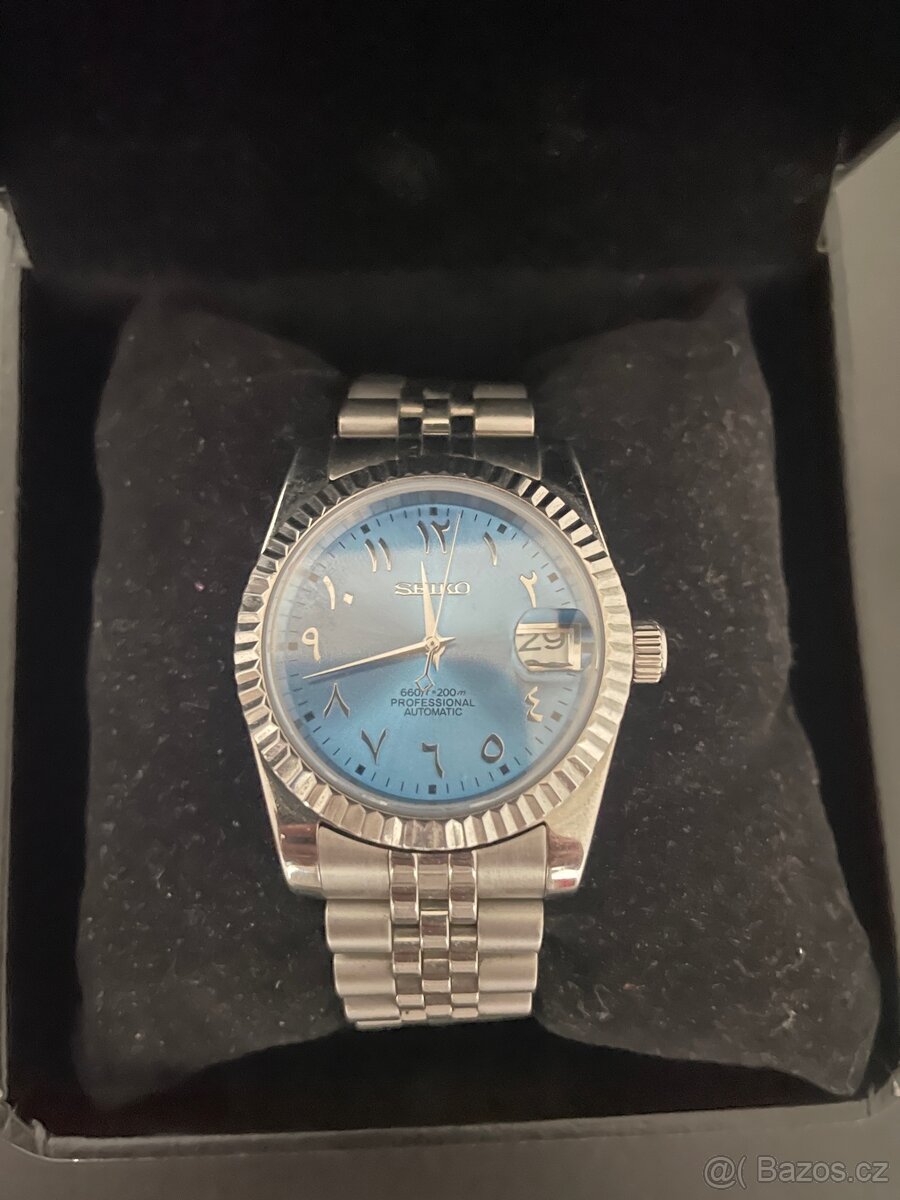 Hodinky Seiko Mod Datejust s arabským ciferníkem - 2