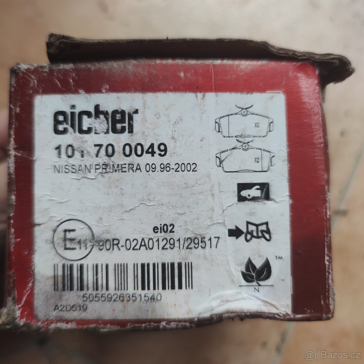 Brzdové destičky Nissan Almera/Primera - 2