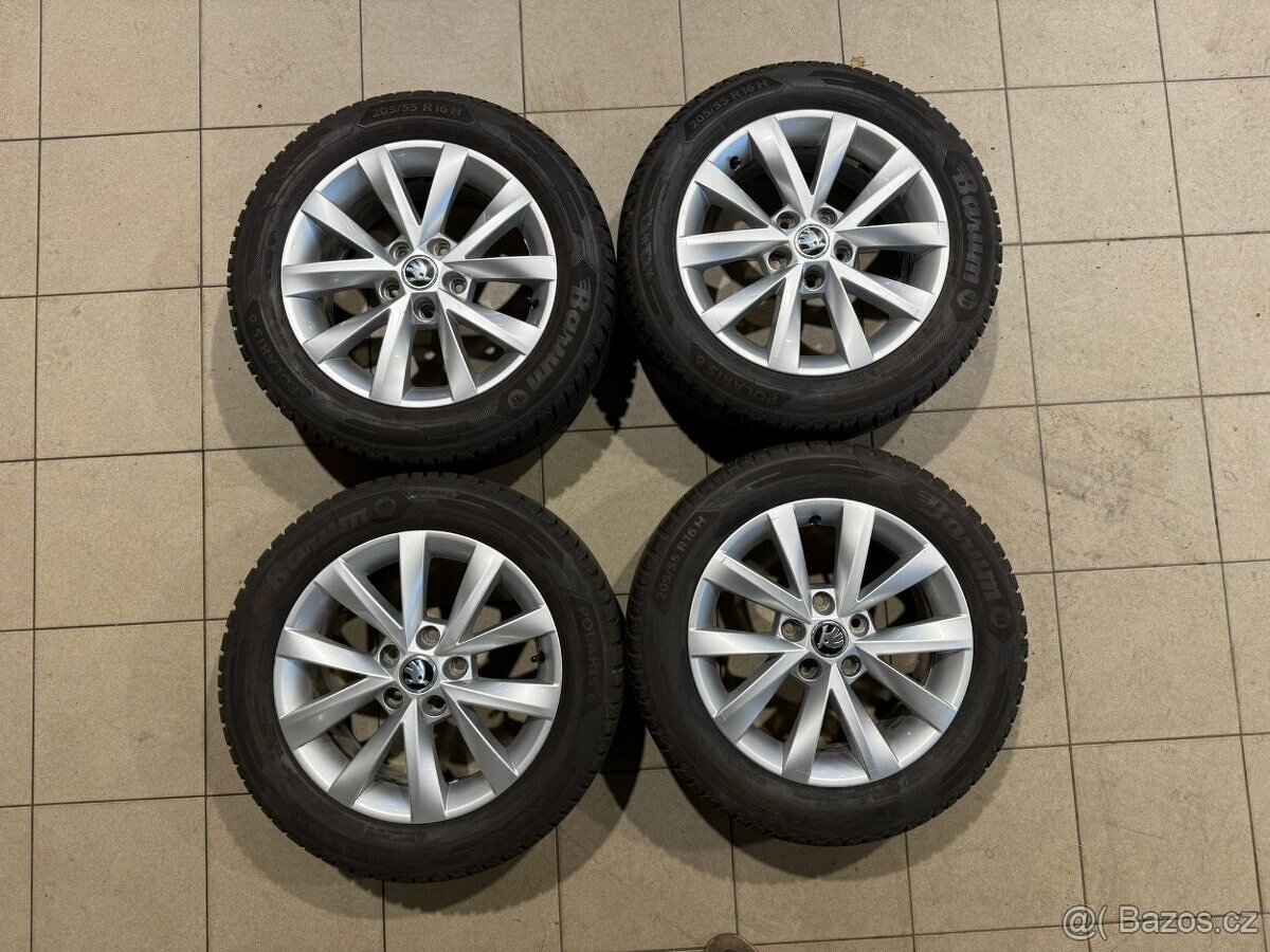 Alu kola ALCATRAS R16 5x112 ET46 + ZIMNÍ pneu 205/55 R16 - 2