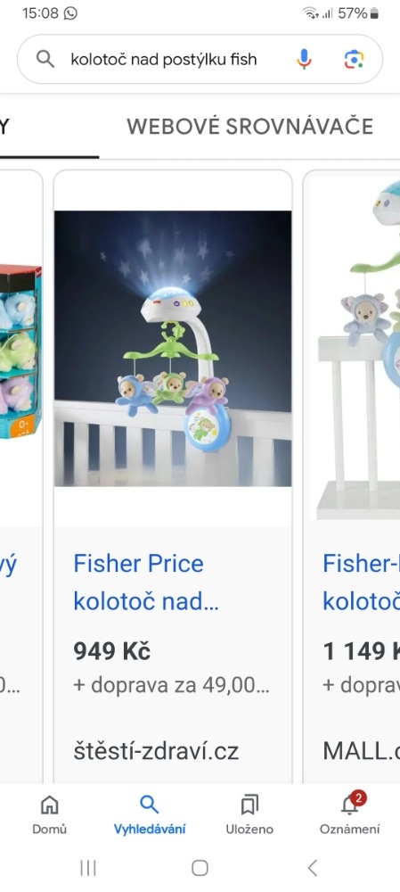 Kolotoč nad postýlku - 2