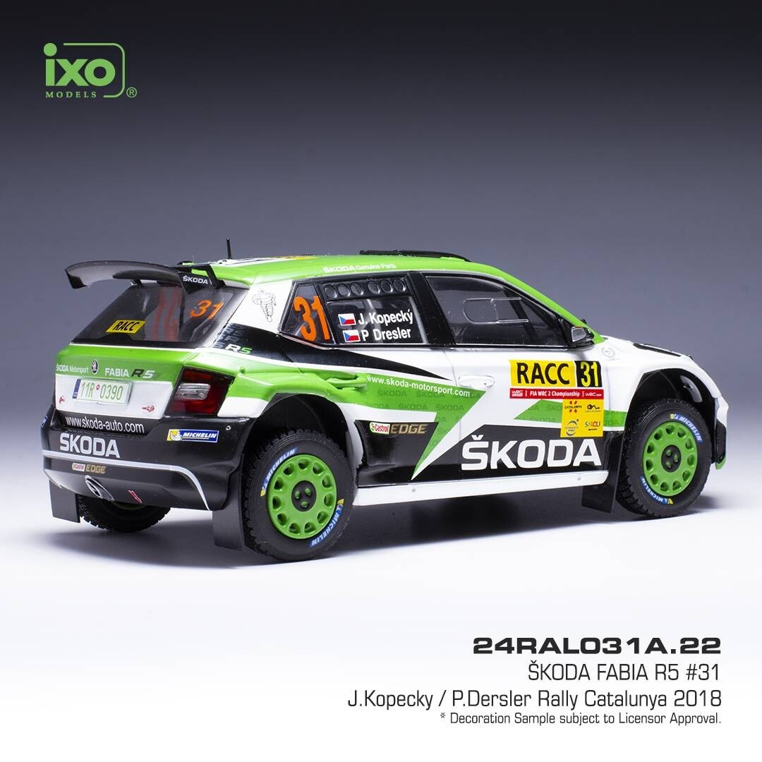 Modely Škoda Fabia R5 1:24 IXO - 2