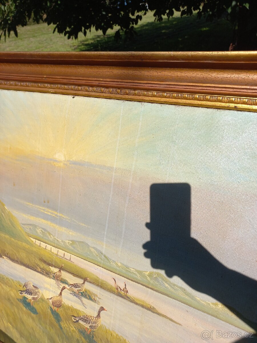 Velký starožitný obráz - 2