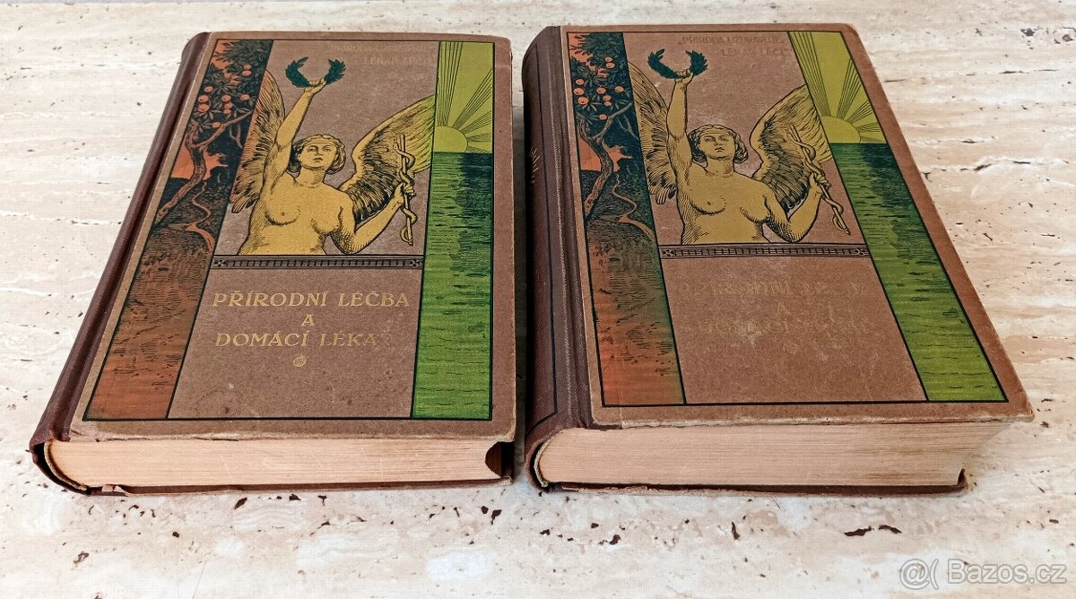 Staré lékařské knihy "Přírodní léčba a domácí lékař", 1923 - 2