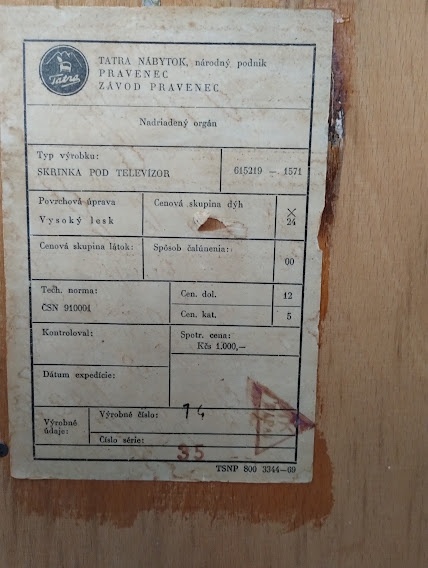 Retro komoda Tatra Pravenec - 2