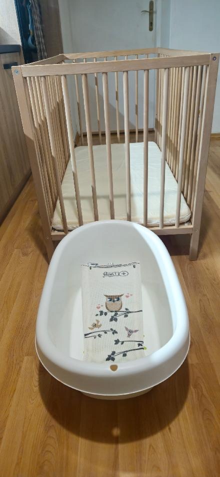 Dětská postýlka 60x120 cm + vanička - 2