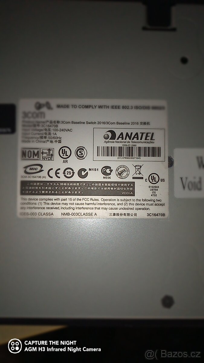 Switch Rackový 3Com - 2